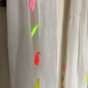 Multi color neon scarf